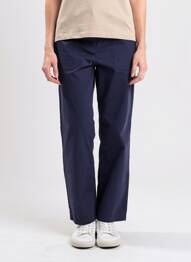 Pantalon chino tissage popeline taille normale bleu ARMOR LUX femme