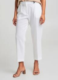 Pantalon 7/8 taille élastique taille normale blanc GERRY WEBER femme