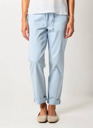Pantalon chino tissage popeline taille normale bleu GERRY WEBER femme