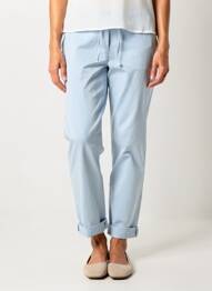 Pantalon chino tissage popeline taille normale bleu GERRY WEBER femme
