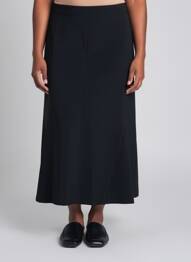 Jupe longue doublure noir MARINA RINALDI femme