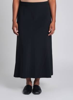 Jupe longue doublure noir MARINA RINALDI femme