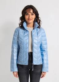 Doudoune poches sans capuche bleu JUNGE femme