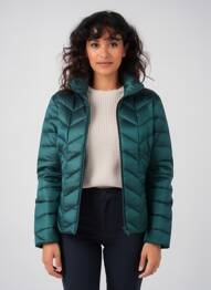 Doudoune poches sans capuche vert JUNGE femme
