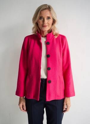 Veste casual poches rose DOLCEZZA femme