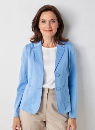 Blazer poches bleu FRANK WALDER femme