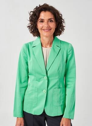 Blazer poches vert FRANK WALDER femme