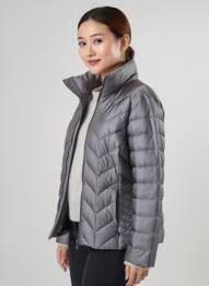 Doudoune poches sans capuche gris JUNGE femme
