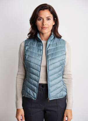 Doudoune poches sans capuche vert JUNGE femme