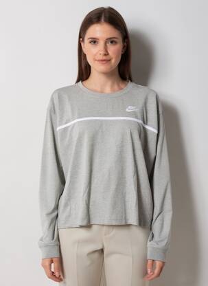 T-shirt manches longues manches longues gris NIKE femme