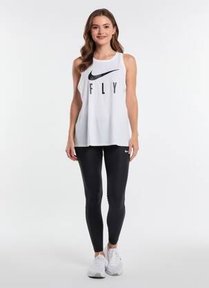 Débardeur coupe droite sans manche blanc NIKE femme