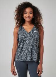 Débardeur coupe droite sans manche bleu NIKE femme