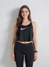 Top sans manche sans manche noir NIKE femme