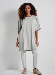 Tunique manches courtes coupe ample gris NIKE femme