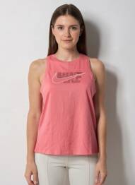 Débardeur coupe droite sans manche orange NIKE femme