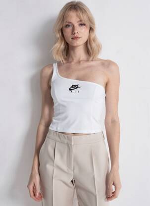 Top stretch sans manche gris NIKE femme