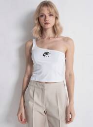 Top stretch sans manche gris NIKE femme