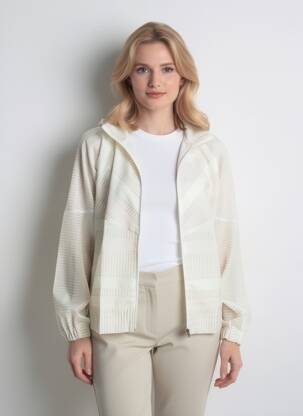 Coupe-vent manches longues a capuche jaune NIKE femme