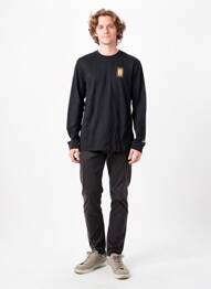 T-shirt coupe cintrée manches longues noir NIKE homme