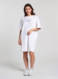 Robe courte manches courtes manches courtes blanc NIKE femme