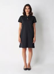 Robe courte manches courtes manches courtes noir NIKE femme