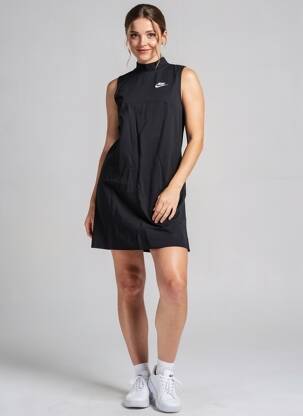 Robe courte sans manche sans manche noir NIKE femme