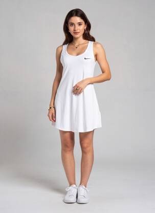 Robe courte sans manche sans manche blanc NIKE femme