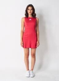 Robe courte sans manche sans manche rouge NIKE femme