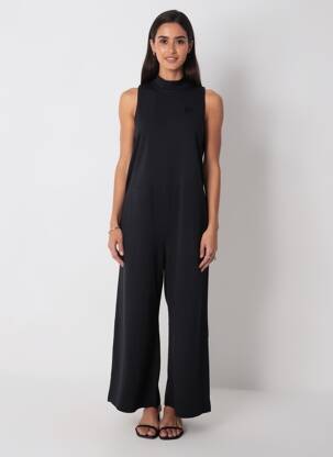 Combi-pantalon fermeture zippée au dos sans manche noir NIKE femme