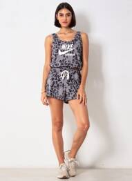Combishort sans manche sans manche gris NIKE femme