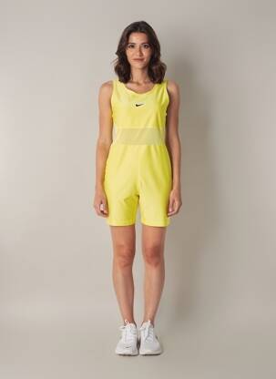 Combishort sans manche sans manche jaune NIKE femme