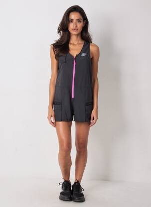Combishort sans manche sans manche noir NIKE femme