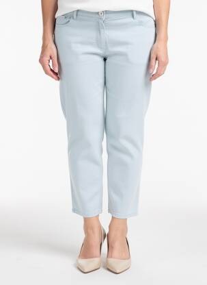 Pantalon 7/8 stretch taille normale bleu GUY DUBOUIS femme