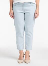 Pantalon 7/8 stretch taille normale bleu GUY DUBOUIS femme