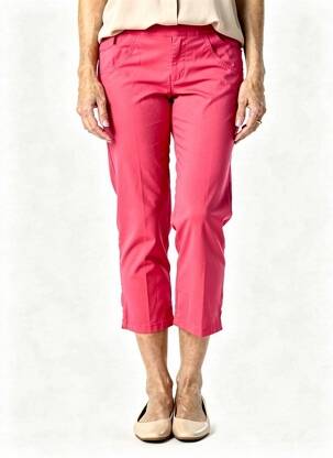 Pantacourt stretch taille normale rose MERI & ESCA femme