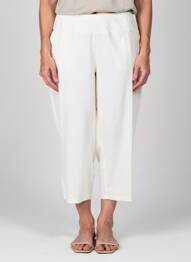 Pantacourt coupe droite taille normale blanc MERI & ESCA femme
