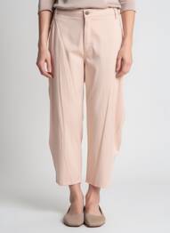 Pantacourt coupe droite taille normale rose GUY DUBOUIS femme