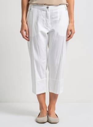 Pantacourt taille normale taille normale blanc GUY DUBOUIS femme