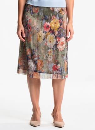 Jupe mi-longue taille normale gris FRANCE RIVOIRE femme