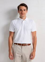 Polo stretch manches courtes blanc CAMBERABERO homme