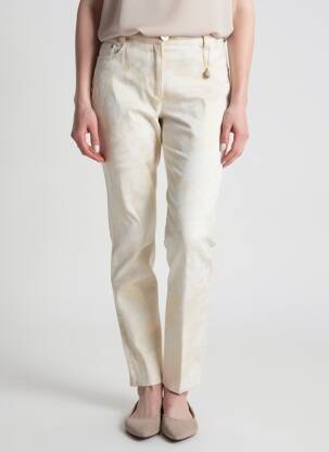 Pantalon slim poches beige ANGELIKA femme