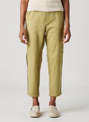 Pantalon 7/8 tissage popeline taille normale vert VERO MODA femme