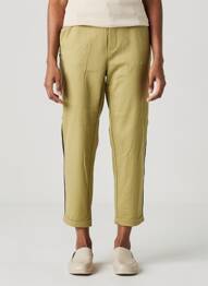Pantalon 7/8 tissage popeline taille normale vert VERO MODA femme