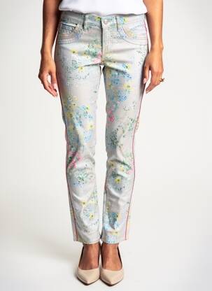 Pantalon slim stretch taille normale gris STREET ONE femme