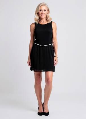 Robe courte sans manche sans manche noir MERI & ESCA femme