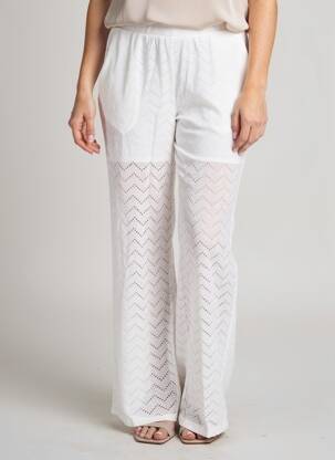 Pantalon large taille normale taille normale blanc VERO MODA femme