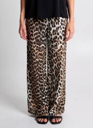 Pantalon large tissage popeline taille normale marron VERO MODA femme