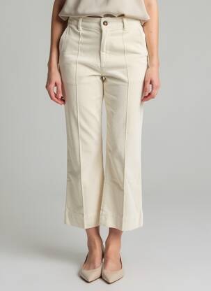 Pantalon 7/8 stretch taille normale blanc B.YOUNG femme