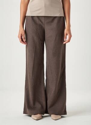 Pantalon large taille normale taille normale marron VERO MODA femme