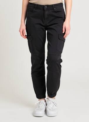 Pantalon cargo resserrée sur le bas taille normale noir VERO MODA femme